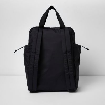 Black hybrid bag and backpack